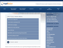 Tablet Screenshot of legalbizdev.com